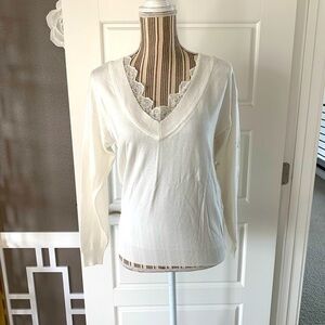 White House Black Market V-Neck Sweater NWT